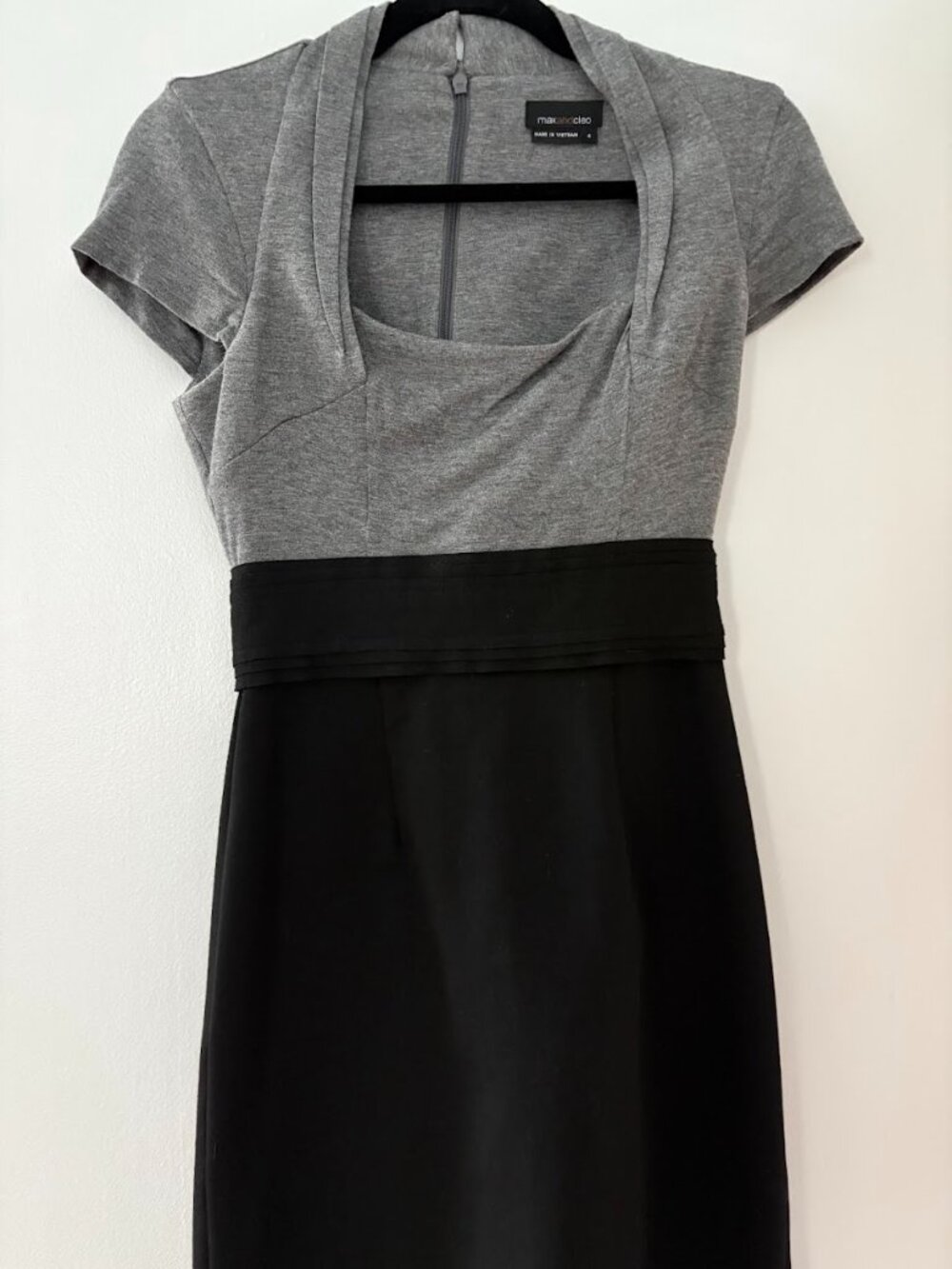 Max & Cleo Color Block Sheath Dress Sz 4